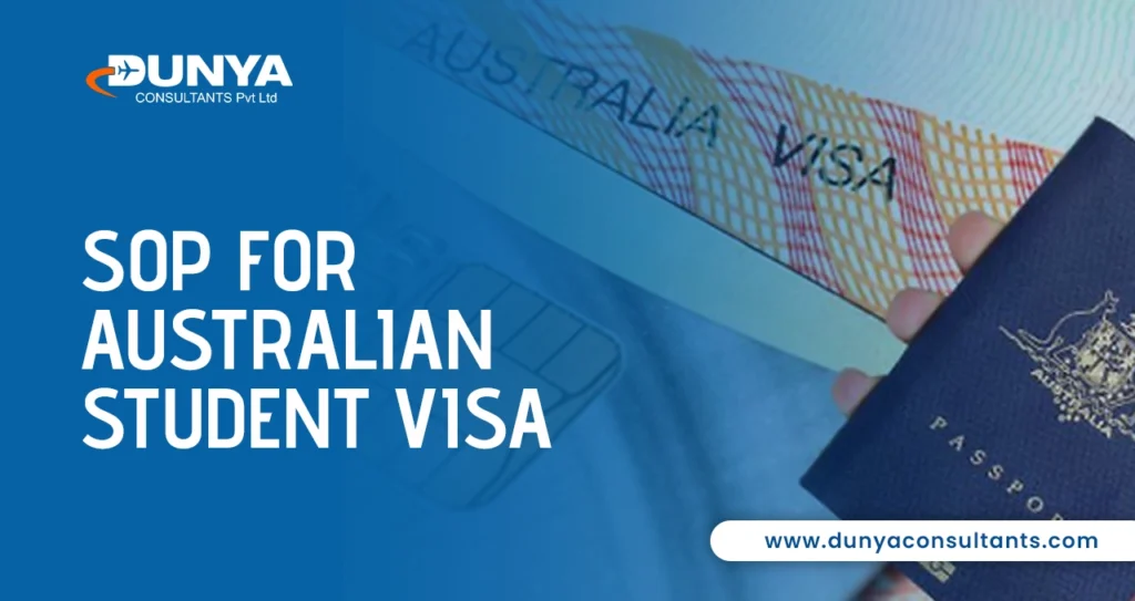 SOP for Australian Student Visa